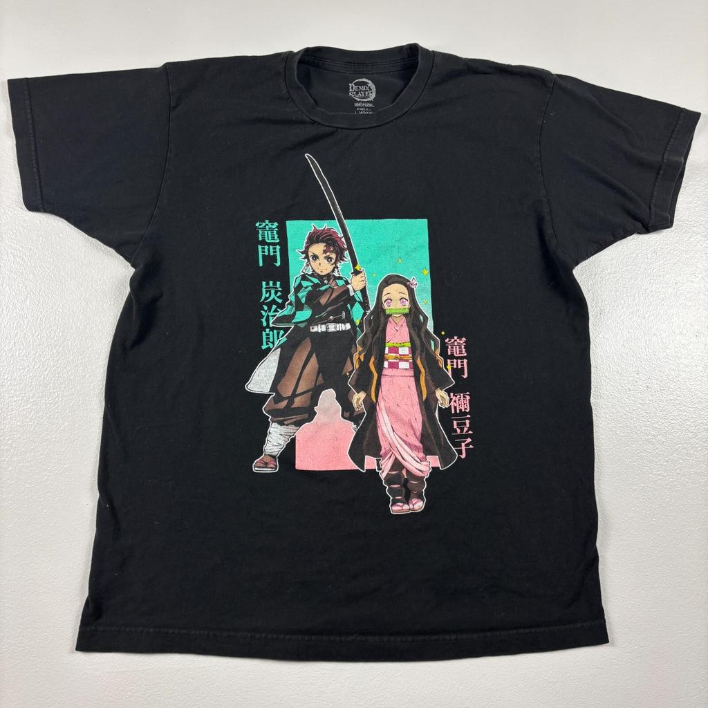 Demon Slayer: Kimetsu no Yaiba Pullover Tee Mens L (42/44) Unisex T-Shirt