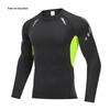 Мужская быстросохнущая компрессионная футболка с длинным рукавом для бега, велоспорта и баскетбола