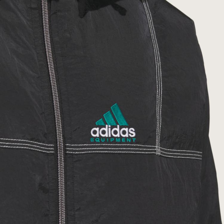 adidas Equipment Series SS25 свободная теплая спортивная куртка на утином пуху с капюшоном мужская куртка черного цвета KA7979