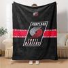Portland Trailblazers Print Flannel Blanket High Quality Warm Comfortable Cover for All Seasons Perfect for Gifts Home Decor