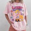 Y2k Harajuku Style Lizzie Mcguire Cartoon Tshirt With Retro Floral Print Menswomens Casual Loose Tshirt Family Matching Top