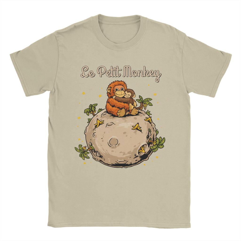 Cartoon Punch Monkey and OranMama T Shirt Unisex Women Pure Cotton Casual TShirts Tee Shirt Short Sleeve Tops Plus Size