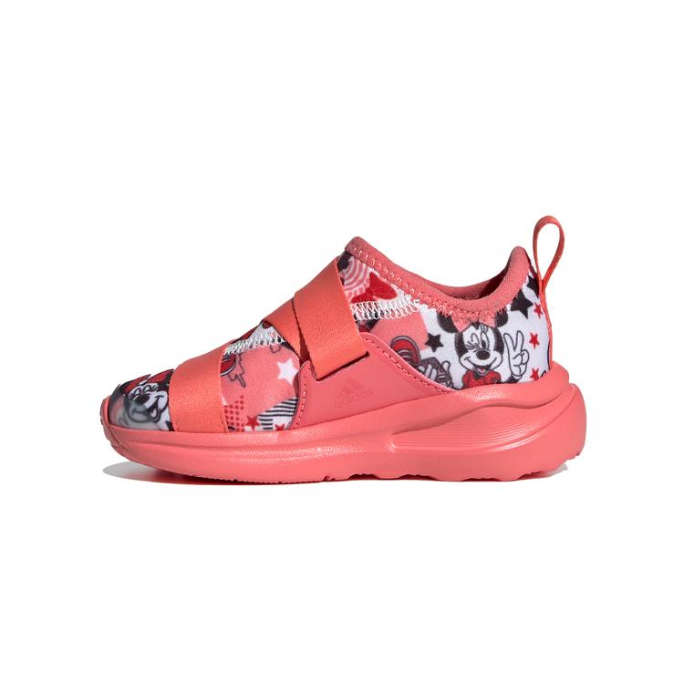 Disney x Adidas На липучках Нескользящие Нескользящие Средняя высота Детская обувь Розовый Белый Черный Младенцы и малыши FV4260