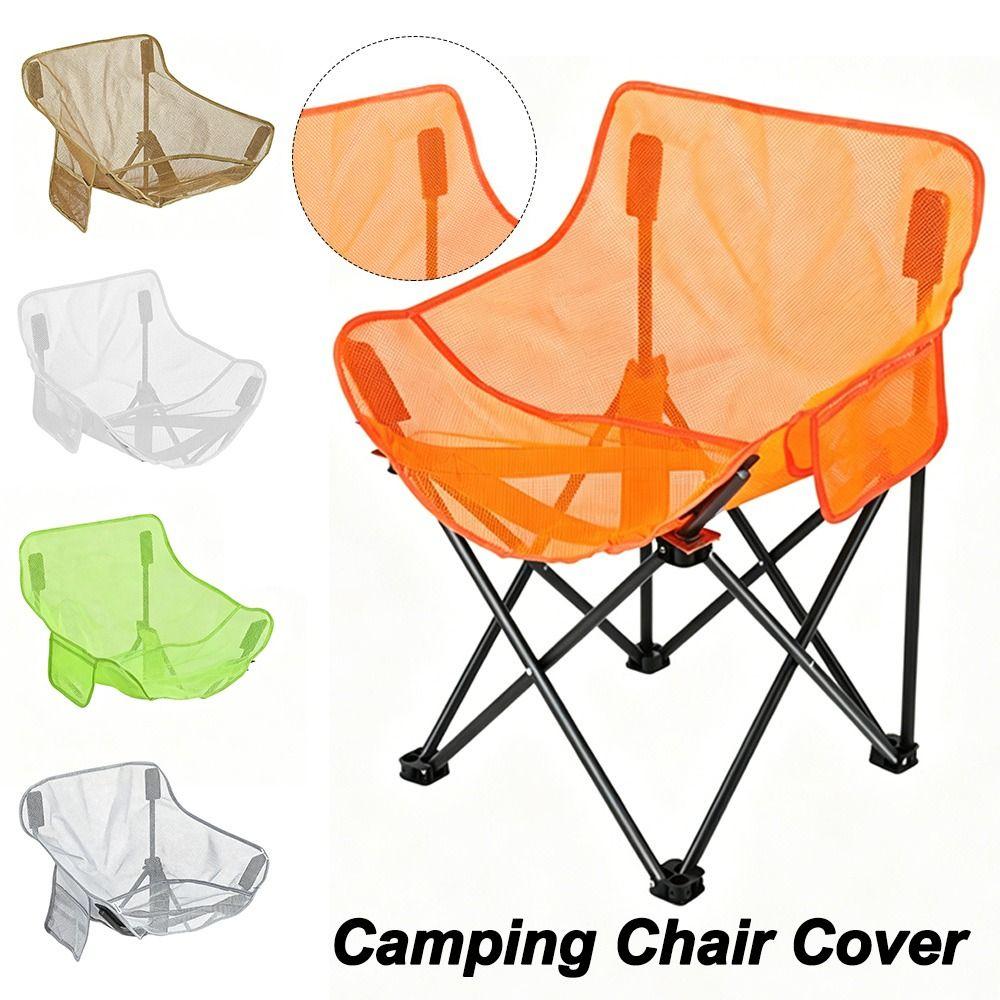 Breathable Camping Chair Cover Hollow Mesh Seat Cover Beach Chair Pad  for Outdoor Fishing Backyard