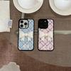 Милый новый ромбовидный чехол с бантом для телефона для iPhone 16 15 14 13 Pro Max fundas iphone 15 чехол Защитная крышка