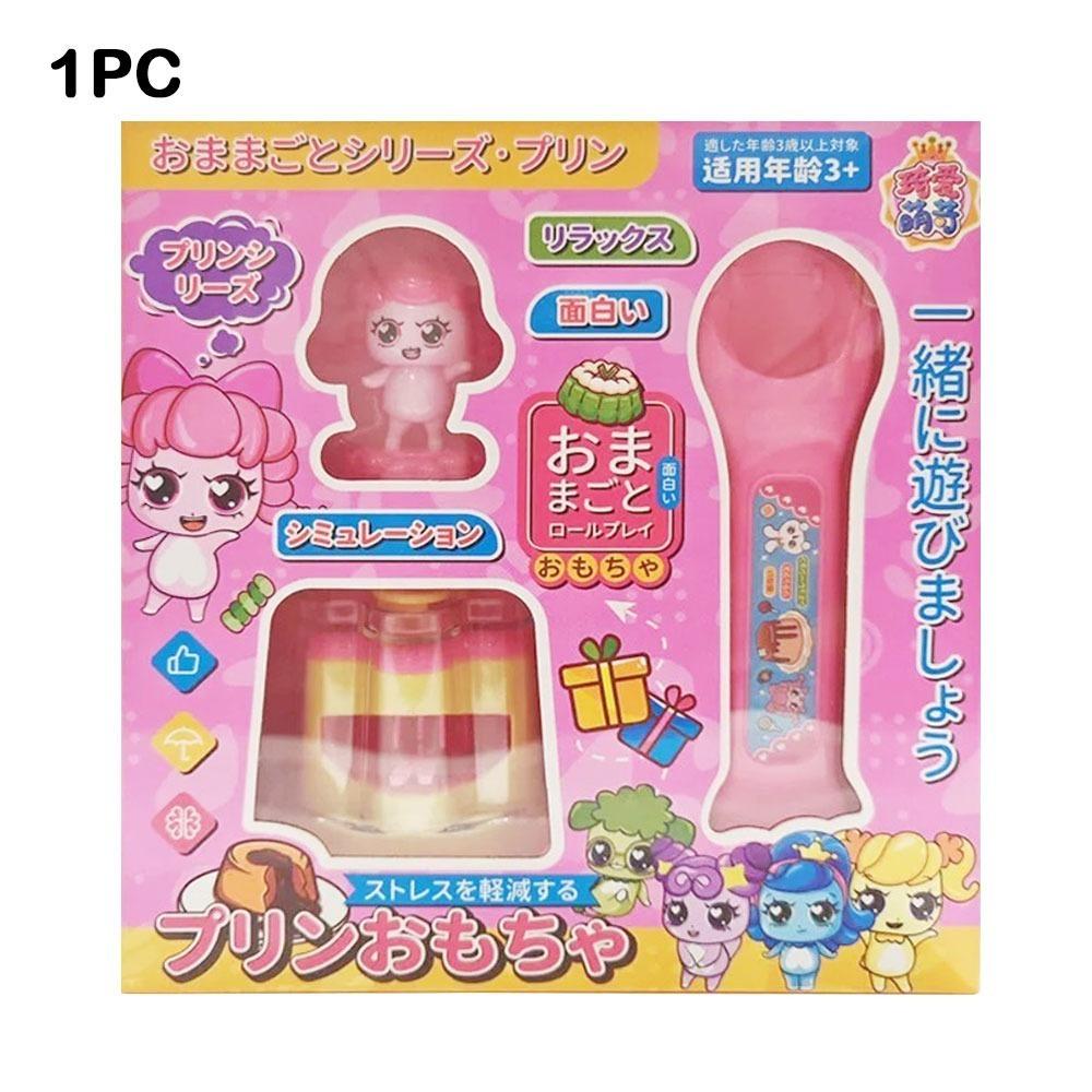 Новая имитация еды Японская игрушка для раннего развития Игра в домик Ролевая игра Особенность Игрушка для кормления пудингом