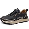 Men's Sneakers Thick Sole Walking Shoes Male Fashion Casual Footwear Solid Color Board Shoe
