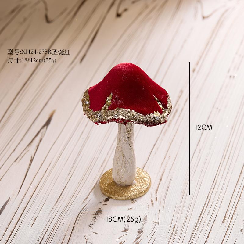 Рождественские украшения, украшения, креативные сценки-витрины с грибами для Instagram, реквизит, рождественские подарки