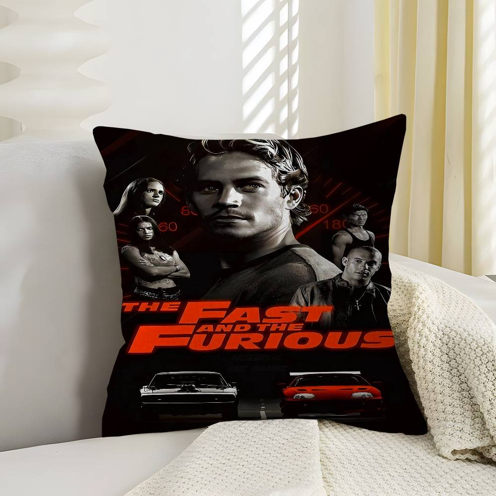 FFast and Furious Classic Movie Cushion Cover Pillowcase Upholstery Sofa Throw Pillow Home Decor Pillowcas
