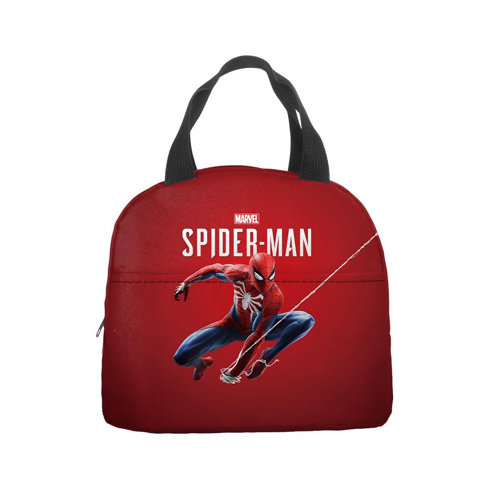 Anime Cartoon Handbag Student Lunch Bag Grades 1-6 Picnic Bag Printed Thermal Insulation Bag Meal Bag