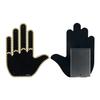 Car LED Finger Gesture Light for Rear Window LED Fun Interactive Gestures Palm Light Decoration
