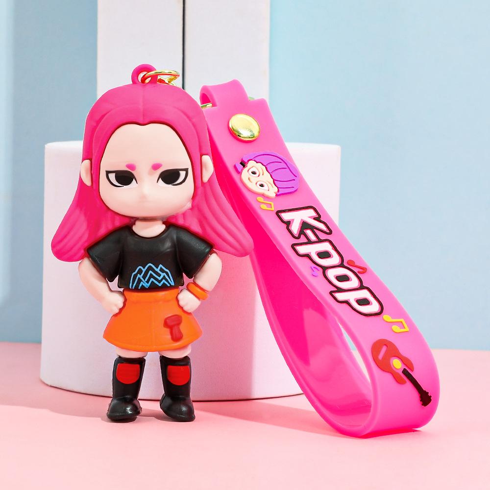 Аниме фильм Kpop Охотники на демонов Девушки Дерпи Брелоки Кукла Милый Тигр Экшн Модель Игрушка Коллекция Подарки