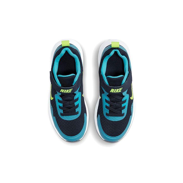 Nike Wearallday PS Midnight Navy Volt Детские кроссовки Синие Балтийско-Синие Белые CJ3817-400