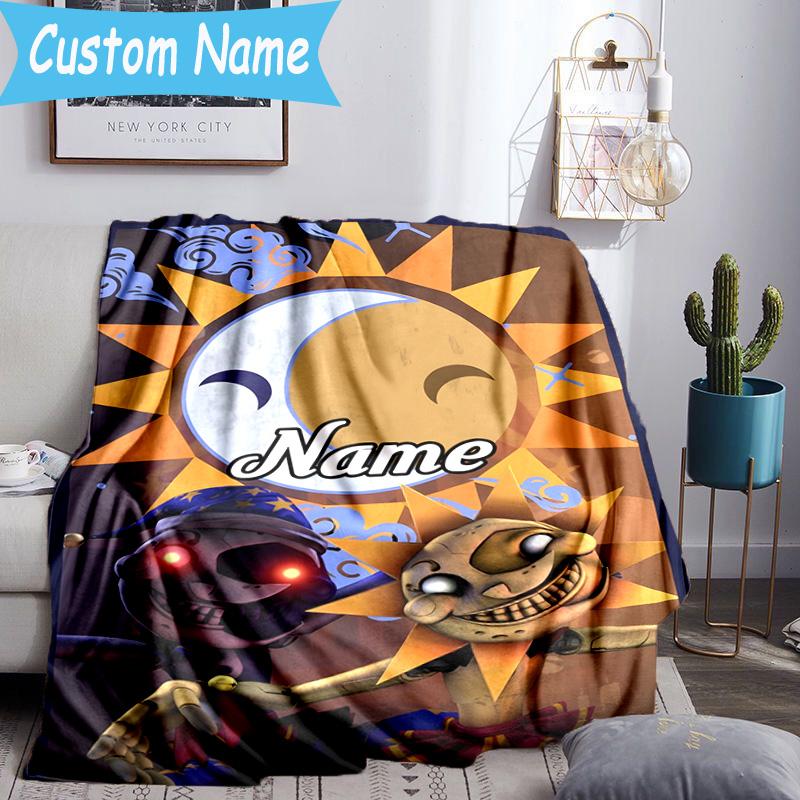 1PC Custom Name Daycare Star Adventure Throws Blanket Flannel Blankets for Couch Bed Gifts for Men Women Travel Picnic Christmas fan Gifts