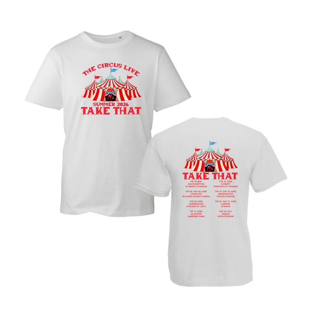 The Circus Live Summer 2026 Uk Tshirt Take That Tour Music Gift Unisexs Unisex Tee