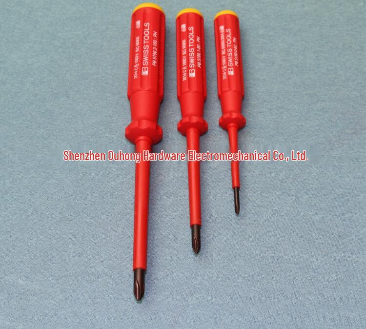 Swiss PB 5190 Series 1000V Insulated PH0-3 Electrician Phillips Screwdriver