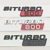 3D ABS Наклейка Логотип Значок на Крыло Автомобиля BITURBO 800 Эмблема Наклейки Для Mercedes Benz AMG Brabus Авто Буквы Аксессуары