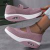 Женские дышащие трикотажные кроссовки, повседневная обувь без застежек для отдыха на открытом воздухе, удобная обувь с низким верхом больших размеров