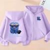2025 Новая Kpop Толстовка с капюшоном на молнии с рисунком «Охотники на демонов», повседневная, с мультяшным принтом, спортивная одежда для девочек