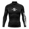 UPF 50 UV Protection Rash Guard Long Sleeve Top Scuba Diving Snorkeling Swimming Beach Water Sports