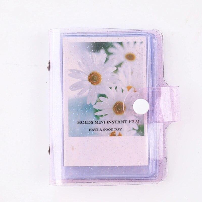 Прозрачный 36 фотографий желейный цветной фотоальбом для Instax Mini 11 9 8 90, визитная карточка с пленкой, 3 дюйма, фотоальбом, держатель для книг