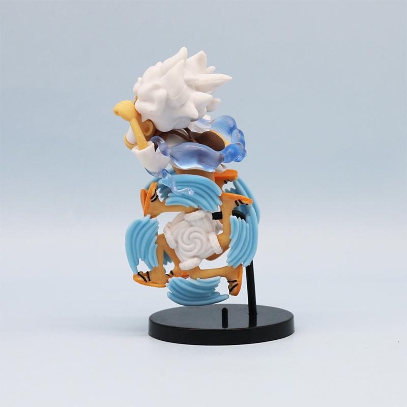 11 см 5 шт./компл. Q-версия Impish Luffy Funny One Piece Gear 4 Luffy аниме-фигурки ПВХ модель игрушки настольное украшение для автомобиля