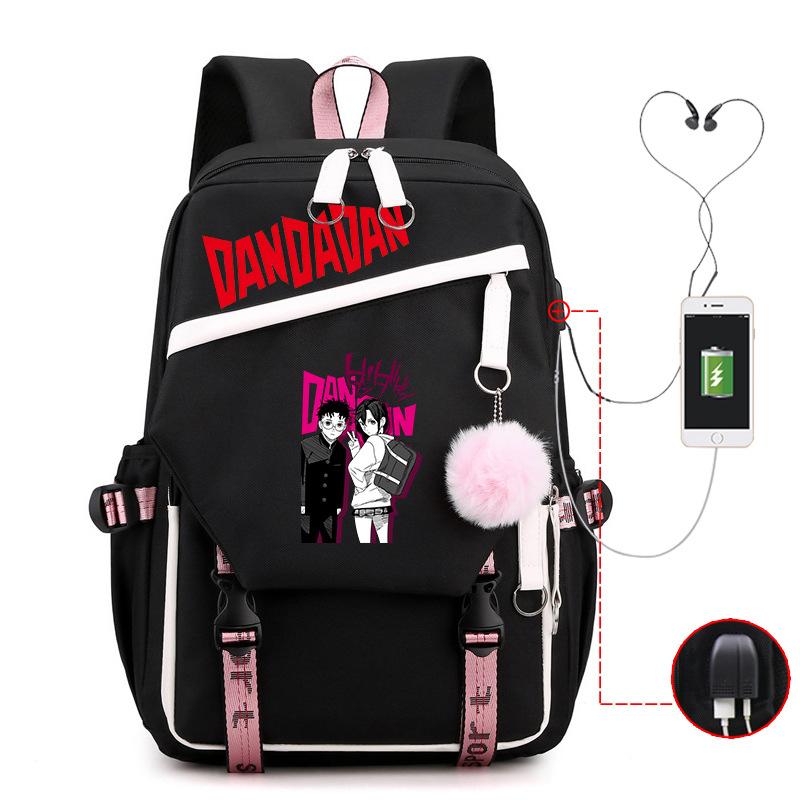 Dandadan детские школьные рюкзаки для внешней торговли, контрастного цвета, нейтральные, с USB, многофункциональные, для начальной и средней школы