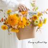 Kraft Paper Flower Box Wedding Bouquet Basket New Gift Boxes