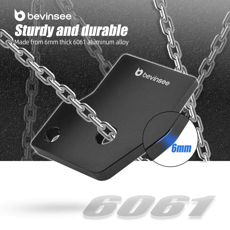 BEVINSEE Aluminum Accelerator Pedal Spacer for VW MQB/MQB EVO,for MK7 Golf 1.4T 1.8T,for MK7/MK8 GTI 2.0T,for MK7/MK8 R 2.0T