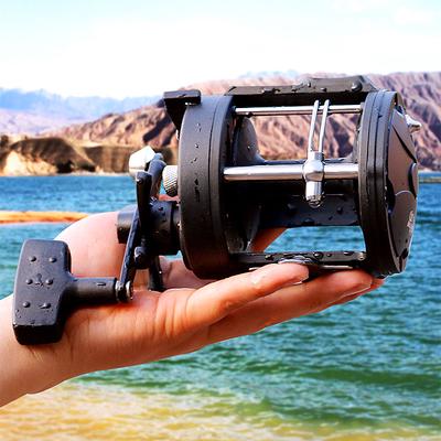 Мультипликаторная катушка с круглым барабаном 3,8:1 Мощная катушка для троллинга в морской пресной воде