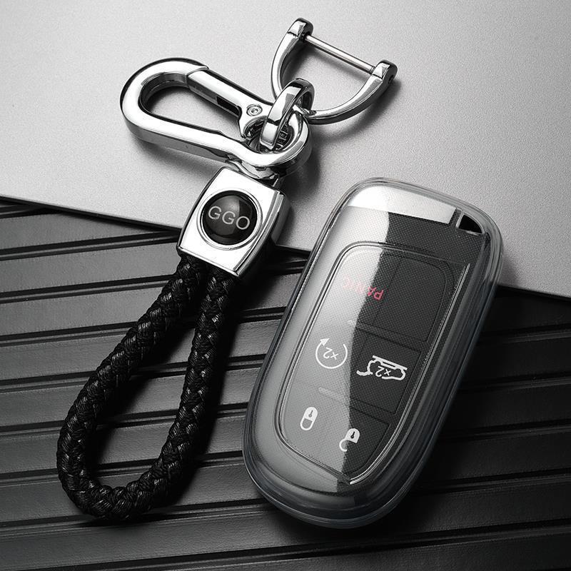 Чехол-брелок для ключа, совместимый с Jeep Compass, Grand Commander, Cherokee, Renegade