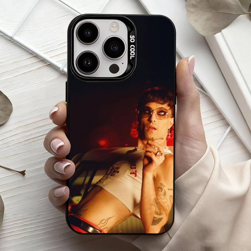 Чехол для телефона M-Maneskin-N D-Damiano David для iPhone 17, 16, 15, 14, 13, 12, 11 Plus, Pro Max Конфетный Посеребренный Внутренний Чехол