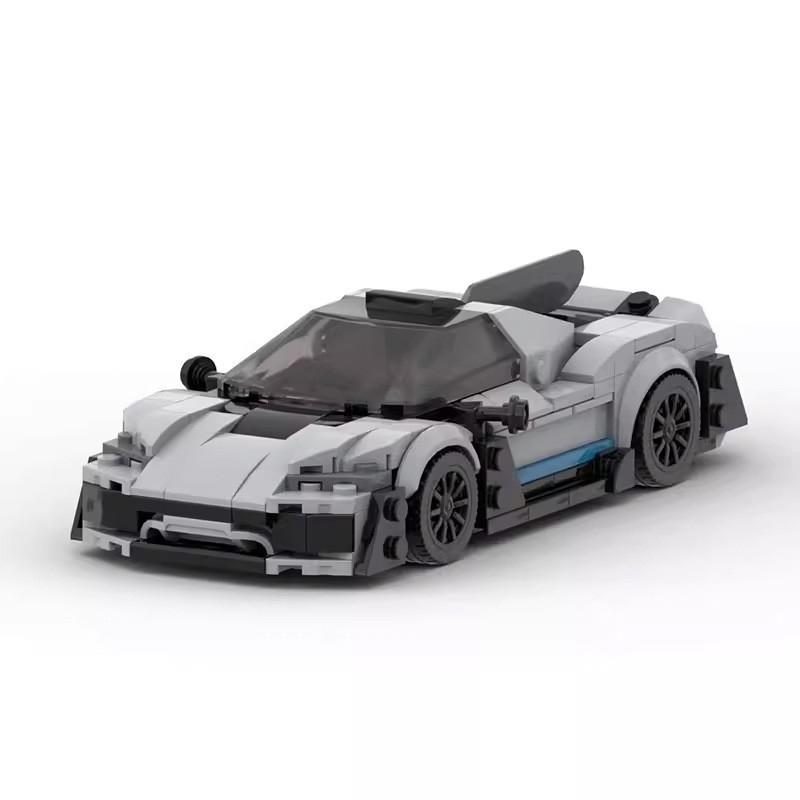 Конструктор MOC 8-ячеистая модель суперкара, детали для сборки своими руками, игрушка для мальчиков