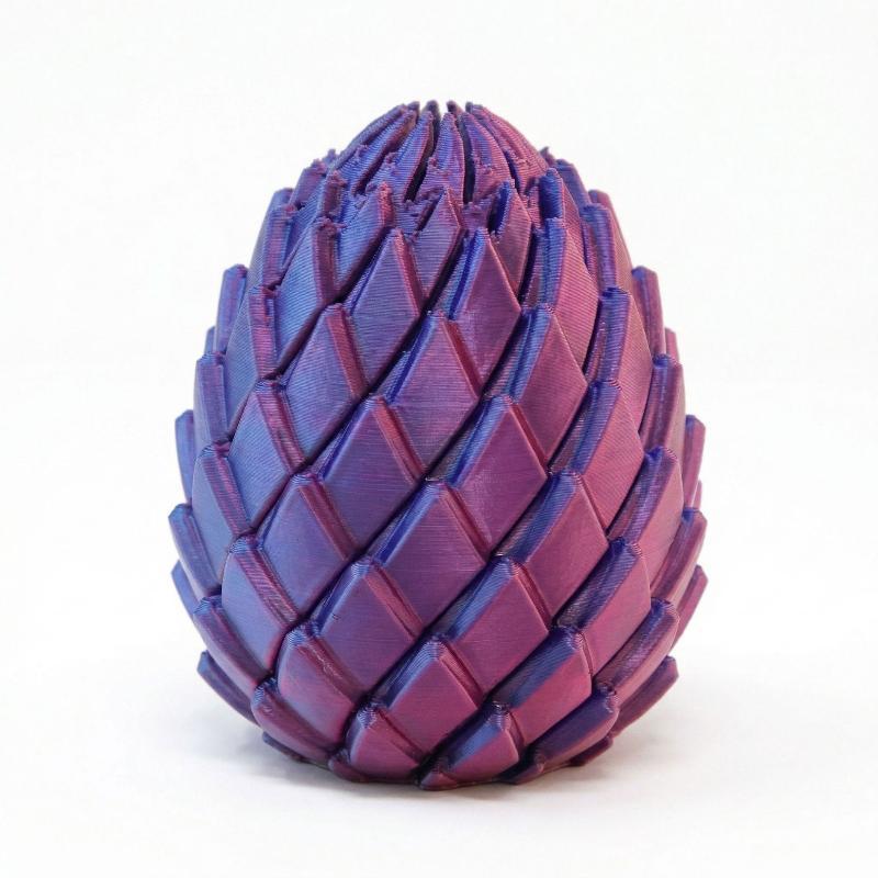 3D Printed Twisty Fidget Egg Portable Sensory Toy Stress Relief Desk Toy for Office Workers Kids Easter Basket Fillers