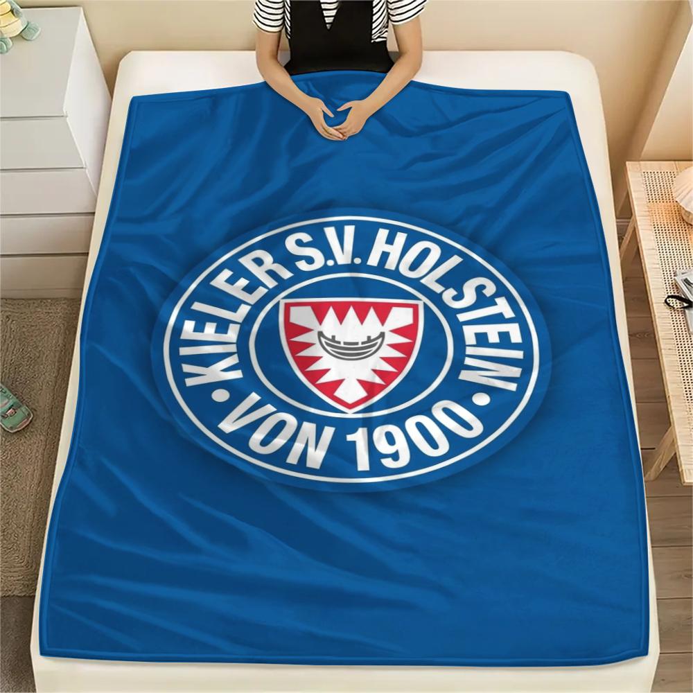 1PC Holstein Kiel Print Flannel Blanket, High quality Comfortable for All Seasons, Home Decor, Warmth and Comfort, Perfect for Christmas Gifts