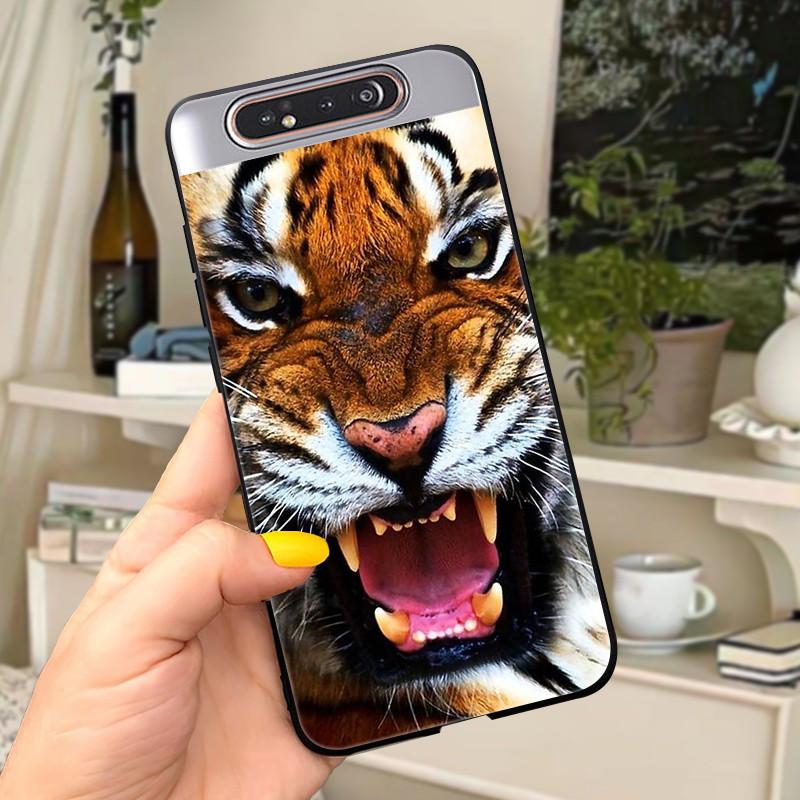 Case For Samsung A80 Case Soft Silicone Cartoon Back Cover For Samsung Galaxy A80 GalaxyA80 A 80 A805 Fundas shell Black coque