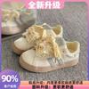 Guochao Niche Bow Graffiti Printing Little White Shoes Women's Spring New Versatile Casual Board Shoes