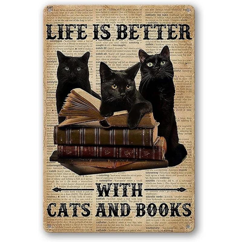 Смешной декор для кошек Металлические жестяные таблички Я делаю что хочу Милые кошки Постеры Настенное искусство Знак для эстетики Ванная комната Сад Домашнее украшение