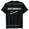 Funny Cool Drums Drummer Rock Roll Sarcastic Graphic T-shirts Fashion Casual Tshirt 100% Cotton Loose Oversized T Shirt