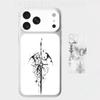 Готический крест 3D наклейка на весь корпус для iPhone 17/Pro/Pro Max Цветная задняя защитная наклейка