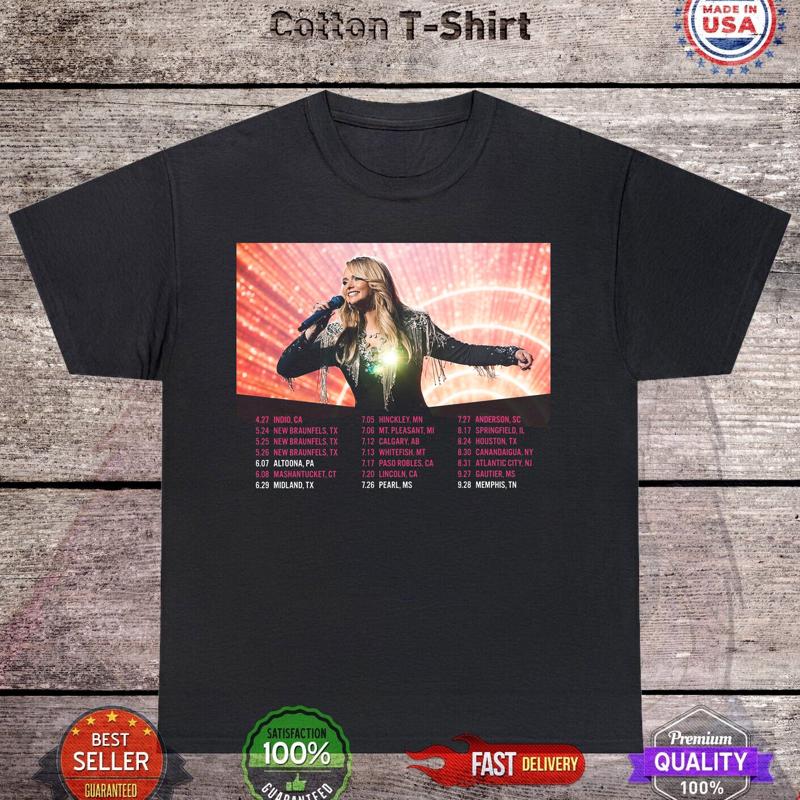 Hot Popular Miranda Lambert Spring And Summer Tour T Shirt Full Size S 5XL ET134