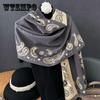 Bohemian Style Double-Sided Faux Scarf Thickened Warm Fashion Outdoor Travel Office Shawl Wrap