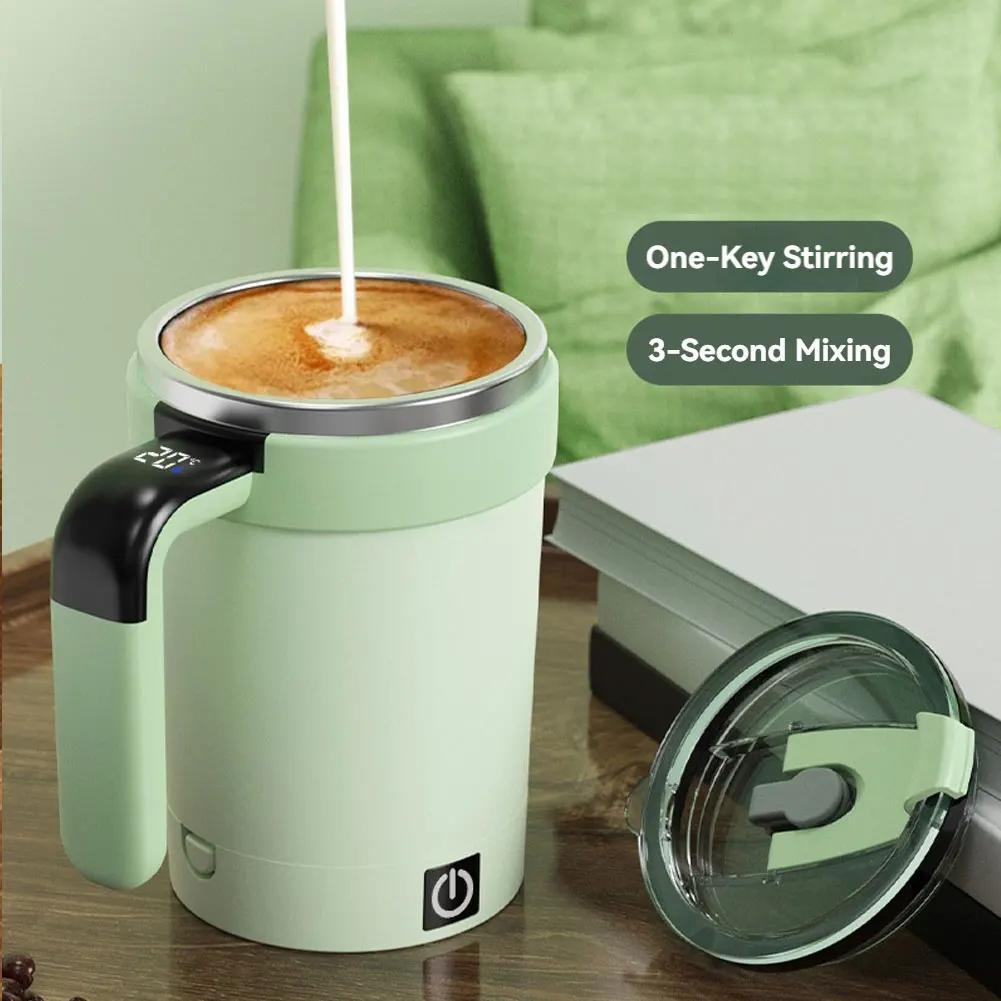 Xiaomi Electric Automatic Mixing Mug 380ML Smart Temperature Magnetic Stirring Cup for Milkshake Fitness Daily Drink