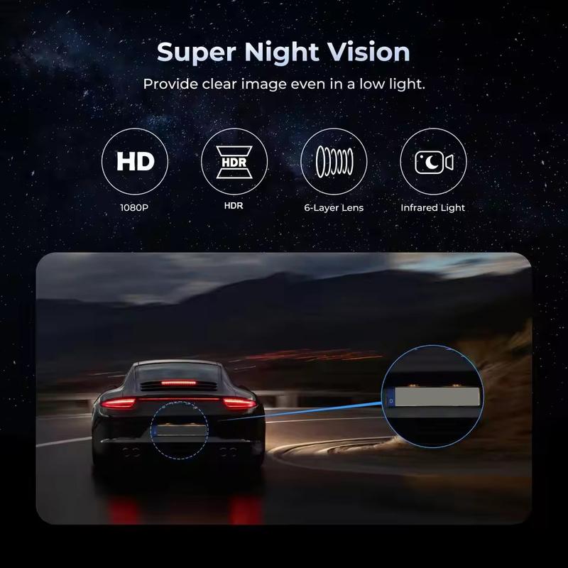 Dash cam 4 Channel FHD 1080P Black Box Infrared Light Night Vision 170 Degree with Rear Lens Loop Recording car accessories