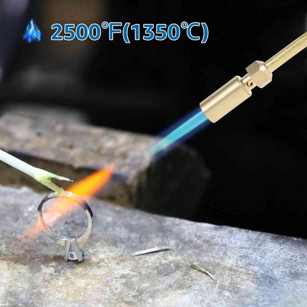 Головка пропановой горелки Цельная латунная головка газовой горелки Ручной запуск Головка сварочной горелки Маленькая портативная горелка для пайки Универсальная головка горелки
