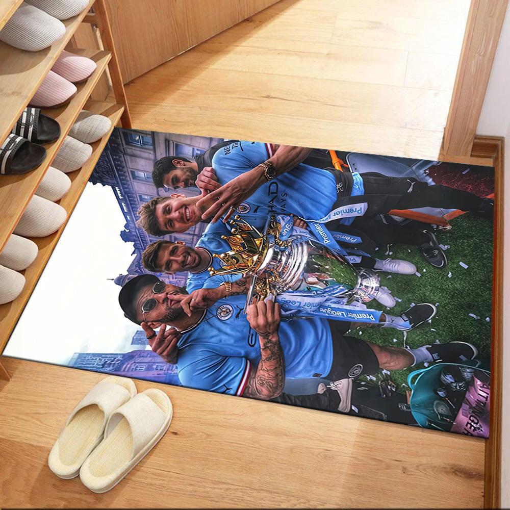 Manchester City Floor Rug Office Rug Suitable For Dining Room Living Rooms Kitchen Game Room Antislip Rug Office Home Decor Gift For Festivals