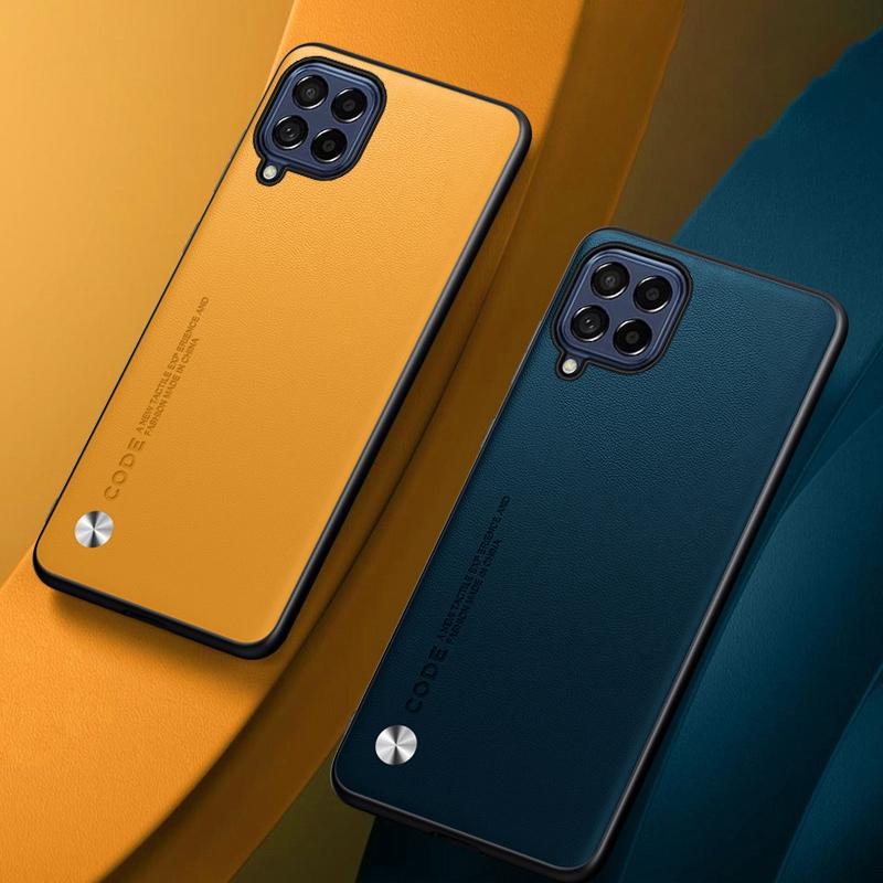 Роскошный чехол из искусственной кожи для Samsung Galaxy A22 4G M22 M32, задняя крышка, матовый силиконовый чехол для телефона с полной защитой для Samsung M32 4G