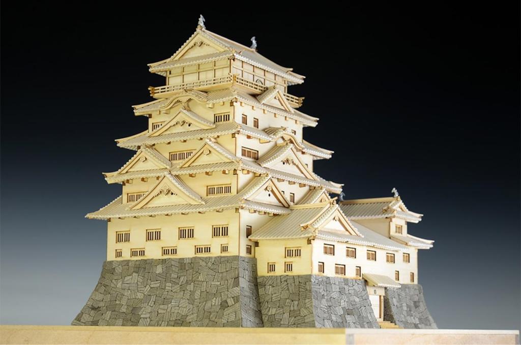 Набор для сборки деревянной модели замка Вуди Джо Фукуяма 1/150