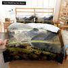 Oil Painting Landscape King Queen Duvet Cover Eiffel Tower Bedding Set Natural Scenery Quilt Cover Polyester Comforter Cover