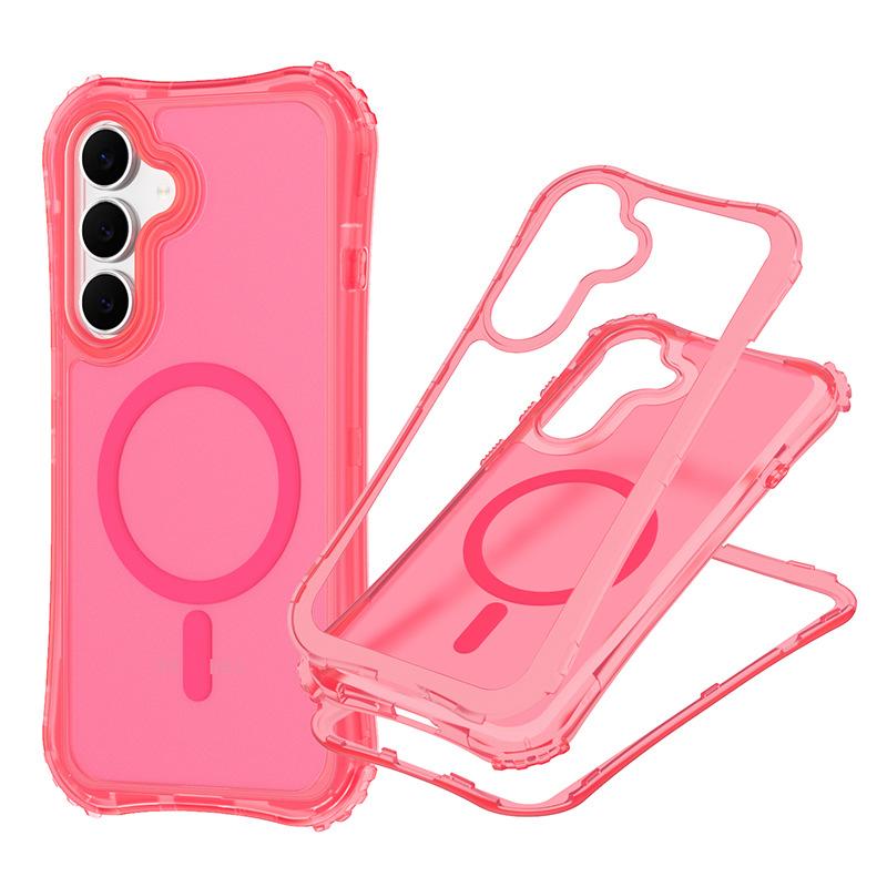 New Phone Case for Samsung S25FE Three in One Skin Sensitive Magnetic Phone Case